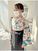 袴着付け/卒業式着付け/袴ヘアセット/袴ヘアアレンジ/卒業式ヘア