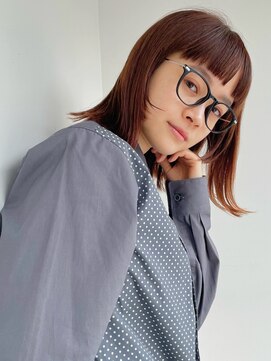 ガーデン 銀座(GARDEN) 美髪 チェリーブラウン ワイドバング 顔まわりレイヤー