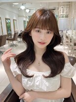 フォルテ 表参道店(FORTE) くびれヘア/韓国ヘア/縮毛矯正/髪質改善/アプリコットオレンジ