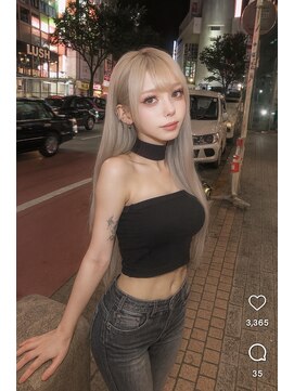 アフューズバイストゥー(Vfuse by StueW) 夜でも可愛いハイトーンエクステギャル2/髪質改善/ケアブリーチ