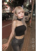 アフューズバイストゥー(Vfuse by StueW) 夜でも可愛いハイトーンエクステギャル2/髪質改善/ケアブリーチ