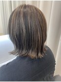 ボブ★ハイライト(アッシュベージュ)