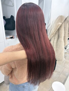 韓国顔まわりレイヤーカットグレージュオリーブベージュブラウン