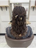 ハーフアップ
