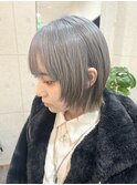 アイスブルー×ショートレイヤー