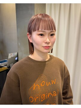 グラフ ヘアーズ ラボ graf hair's lab パールミルクティーボブ