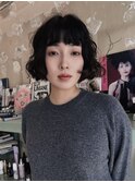ミニボブと、大人girlyパーマヘア