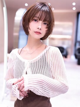 アンスリウム 箕面萱野(Anthurium) "顔まわりおくれ毛"小顔カット/30代40代おすすめヘア