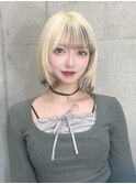 イメチェンヘアスタイル/ピンクベージュ/アンブレラカラー渋谷