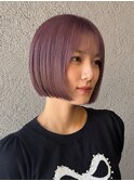 【ブリーチ特化】ピンクラベンダー×切りっぱなしボブ