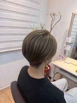 エルベ 茨大前店(elve) ブリーチ×ミルクティーベージュ