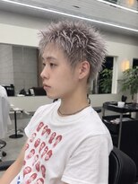 ダーツサンジョウ(DARTS sanjyo)&nbsp;ケアブリーチ×ミルクティー/スパイキーショート