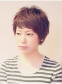 ふんわりくせ毛風ショート