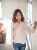 大人ボブ×コンサバスタイル