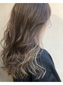 __インナーカラー×シアベージュ