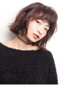  ボブ/カーキグレージュ/大人かわいい[恵比寿/恵比寿駅]