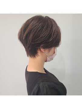 エイムヘアメイク 舟入店 ニュアンスパーマ×ショートカット
