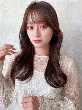 アフロート ルヴア(AFLOAT RUVUA) るなstyle 顔周りレイヤーで小顔カット くびれヘア 20代30代40代