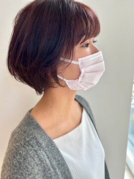 アデプト 金町店(adept) 【adept金町店　軽米style】ショートボブ×チェリーレッド