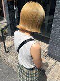 抜きっぱなしぱっつんボブ/ハイトーン 大宮