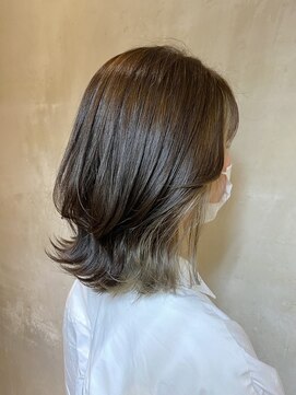 エイミーバイアフロート(amie by afloat) インナーカラー×ミルクティーベージュ◎