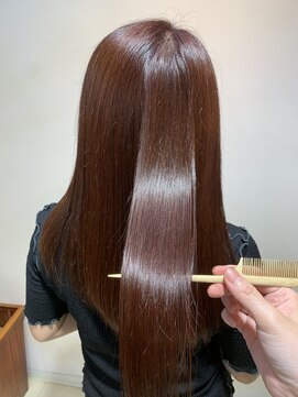 アズール 草加(azule) 髪質改善カラー　オレンジブラウン