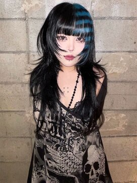 ハコ プラス(HACO+) デザインカラー　ケアブリーチ　ボーダー　ウルフ　レイヤー