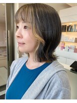 ラ シェンテ エイジア 川西(La Sente Aja)&nbsp;【アンブレラカラー】ダークモノトーン×ミルキーベージュ