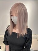 7593ミルクティーアッシュベージュハイトーンカラー韓国レイヤー
