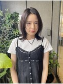 【ミディアム】黒髪顔まわりレイヤー1