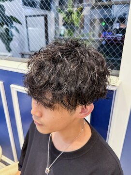 アンソル オブ リシェール(N'SOL of RICHAIR) ベリーショート/ダークアッシュ/ニュアンスパーマ/韓国マッシュ