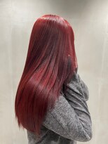 ロンド ジュルード 名古屋(Lond jeloud)&nbsp;ブリーチ無しで出来るカーディナルレッドカラー