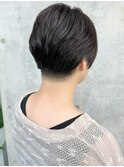 大人刈り上げマッシュショートナチュラルレイヤー30代40代50代