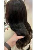 黒髪ピンクハイライト/カラー＋エクステ/グラデーション/