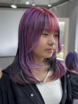 アクト 原宿(ACT) アシンメトリーデザインカラー