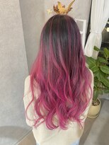 アルファ ヘアー(ALPHA HAIR)&nbsp;蛍光ピンクバレイヤージュ