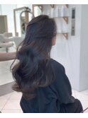 ☆ディープブルー/ウェーブレイヤー/暗髪艶色