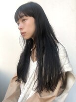ユアーズヘア 神楽坂はなれ店(youres hair)&nbsp;フェミニンロング/ダークアッシュ/前髪カット/愛され