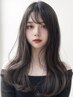 【1番人気】似合わせ小顔Cut+艶カラー+UPTOGLOSS￥21500→￥9900