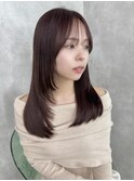 【髪質改善】ピンクブラウン/艶髪/透明感/トリートメント