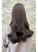 ツヤ髪ショコラブラウン×外巻きウェーブ