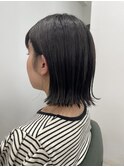 暗髪透明感◎ アッシュグレーカラー