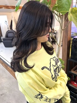 ウィム(wim) Faceline cut  ×   Layer style