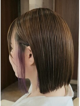 切りっぱなし×インナーラベンダー