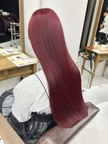 ハピネス 梅田茶屋町店(HAPPINESS) ブリーチなしダブルカラーワインレッド