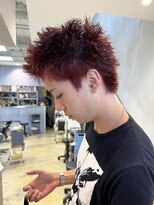 クリアーオブヘアー 本山店(CLEAR of hair)&nbsp;◎スパイキーショート/ボルドーカラー