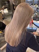 サンクマーケット 渋谷(cinq MARKET)&nbsp;渋谷ブリーチカラーハイトーンカラーミルクティーベージュカラー