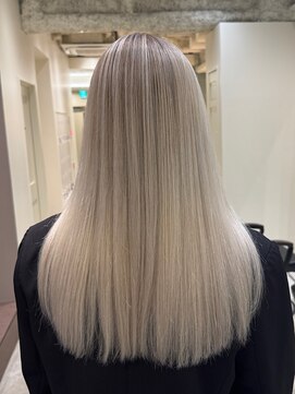 ハーパーズ 渋谷(harpers) ホワイトベージュエアタッチバレイヤージュ