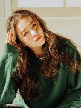 黒髪/クラゲヘアー/オリーブグレー/小顔/ココアベージュ/茨木 