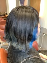 リベア トウキョウ 東大島店(Rever Tokyo)&nbsp;ボブ/インナーカラー/ブルー/グレイ[東大島/東大島駅]